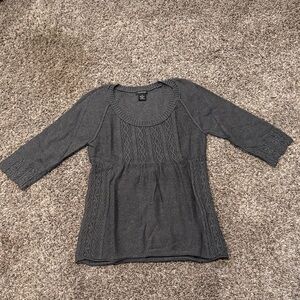 Calvin Klein Jeans Dark Gray Long Sleeve Top